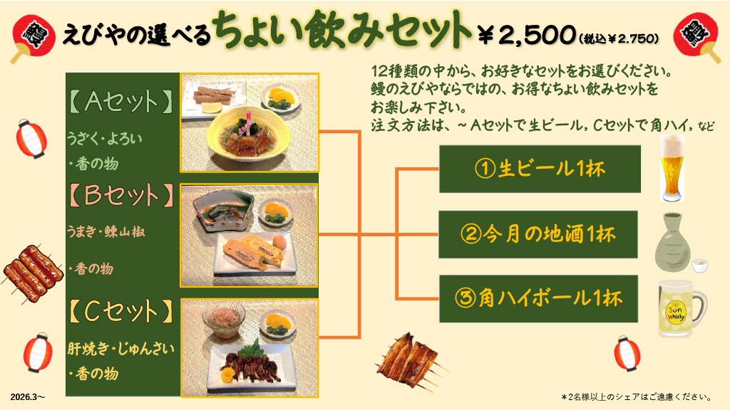 ちょいのみセット